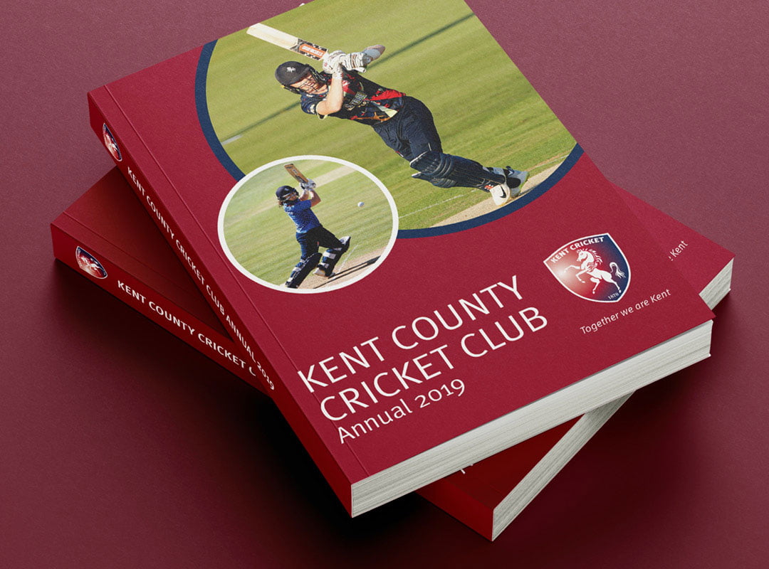 Kent Cricket Club Brand Design. Annual.